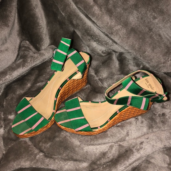 Kate spade strap basket wedges - Picture 2 of 6